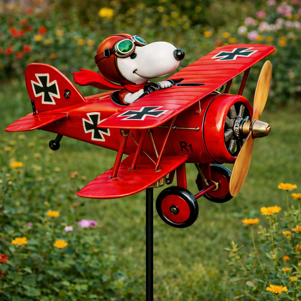 Windspiel Flugzeug für den Garten – Windrad