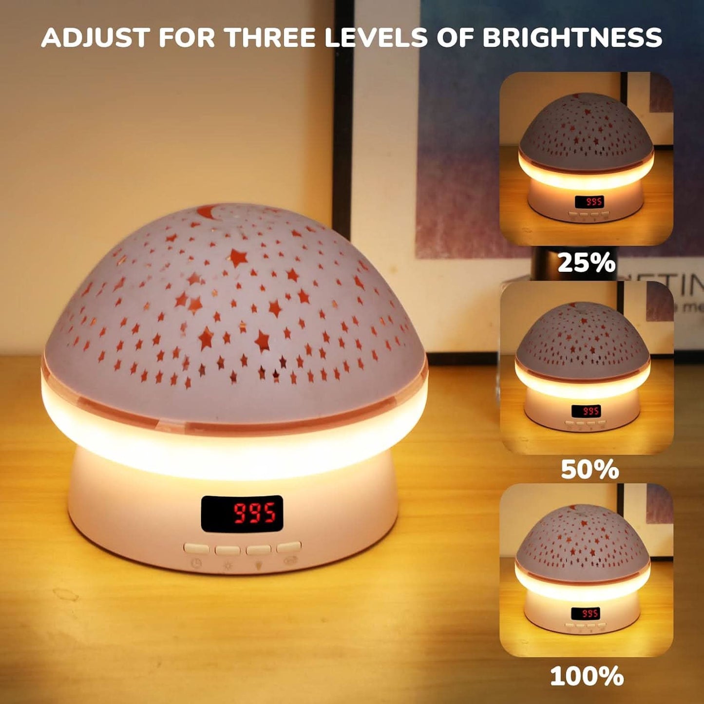 GLOWLIGHT – Magischer Sternenprojektor mit 16 Farben und Timer-Funktion