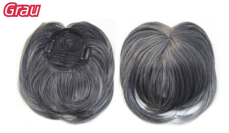 Haar Topper aus 100 Prozent Remy Echthaar mit Clip In System