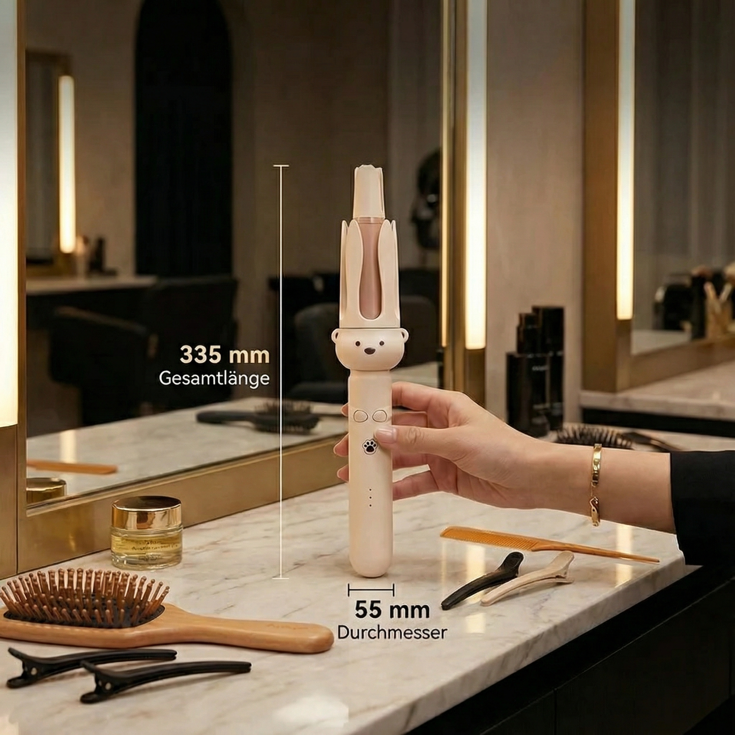 CurlPro™ Automatischer Lockenstab – Perfekte Locken auf Knopfdruck (32 mm)