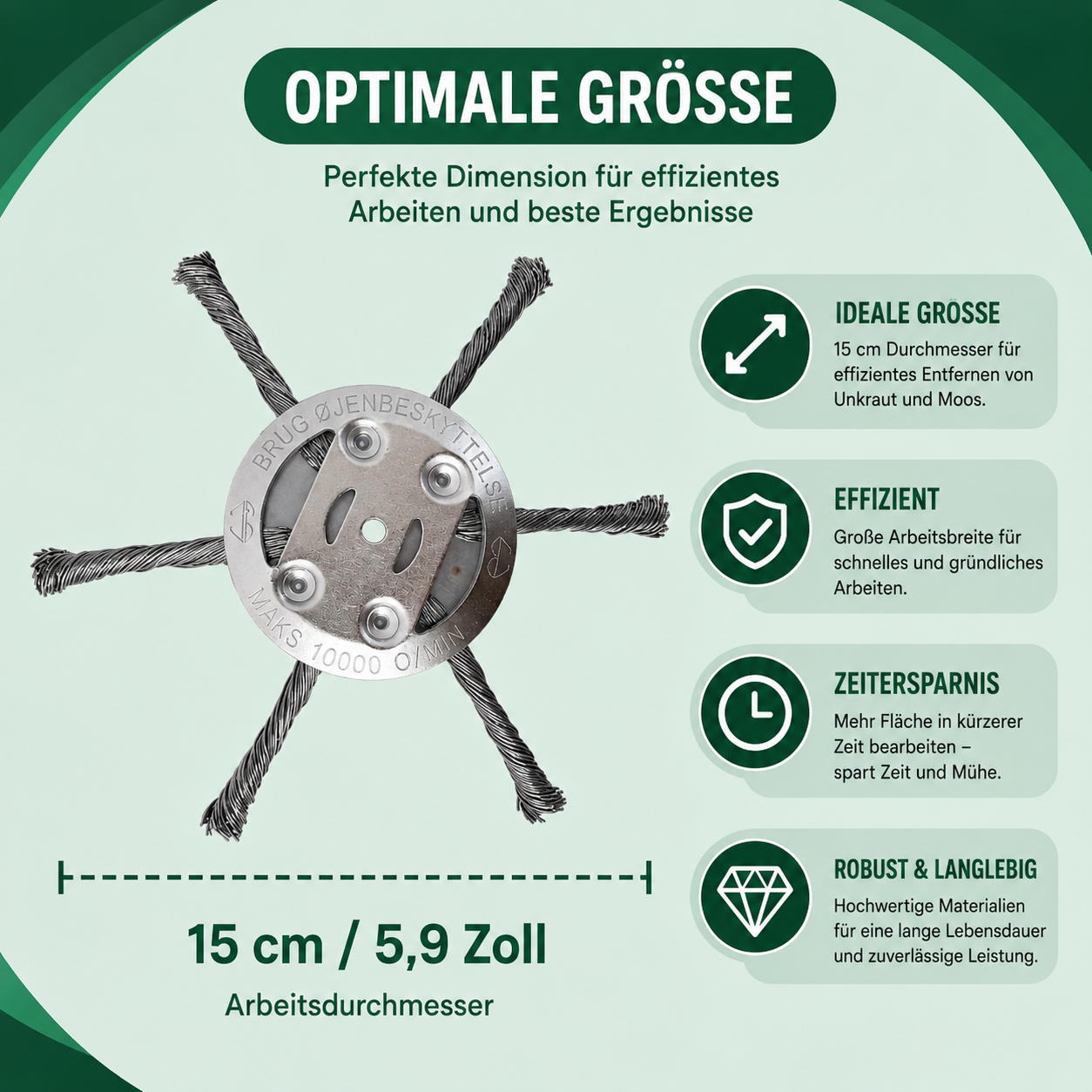 CutForge™ Trimmer-Ersatzkopf aus Stahldraht