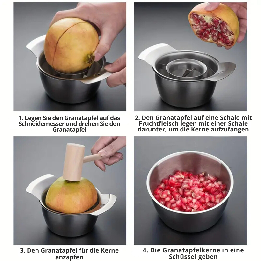 Granatapfel-Entkerner Anleitung