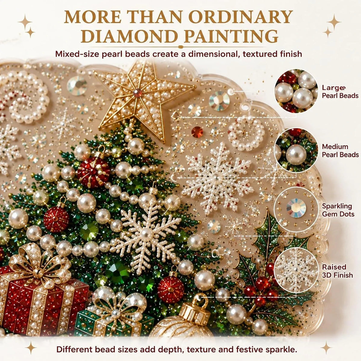 DIY Diamantmalerei Weihnachtsanhänger