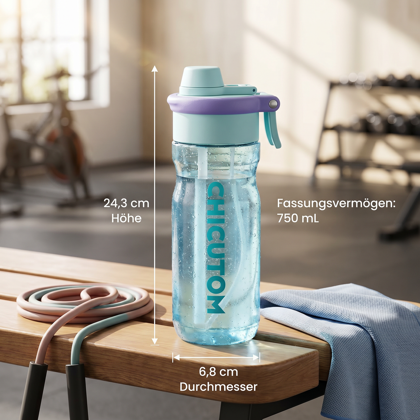 HydroSpritz™ 2-in-1 Sport-Trinkflasche – Trinken & Abkühlen in einem
