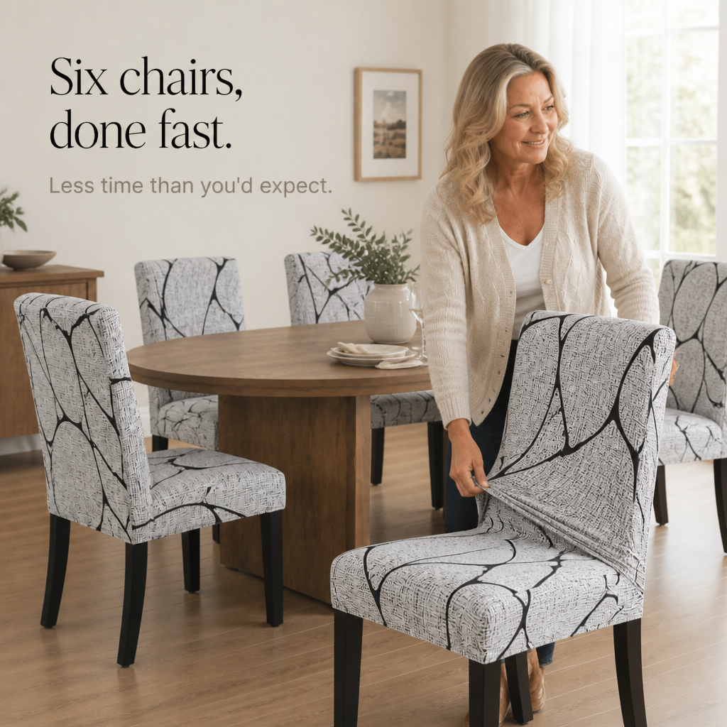 Snugchair – Elastischer Stuhlbezug für Esszimmerstühle