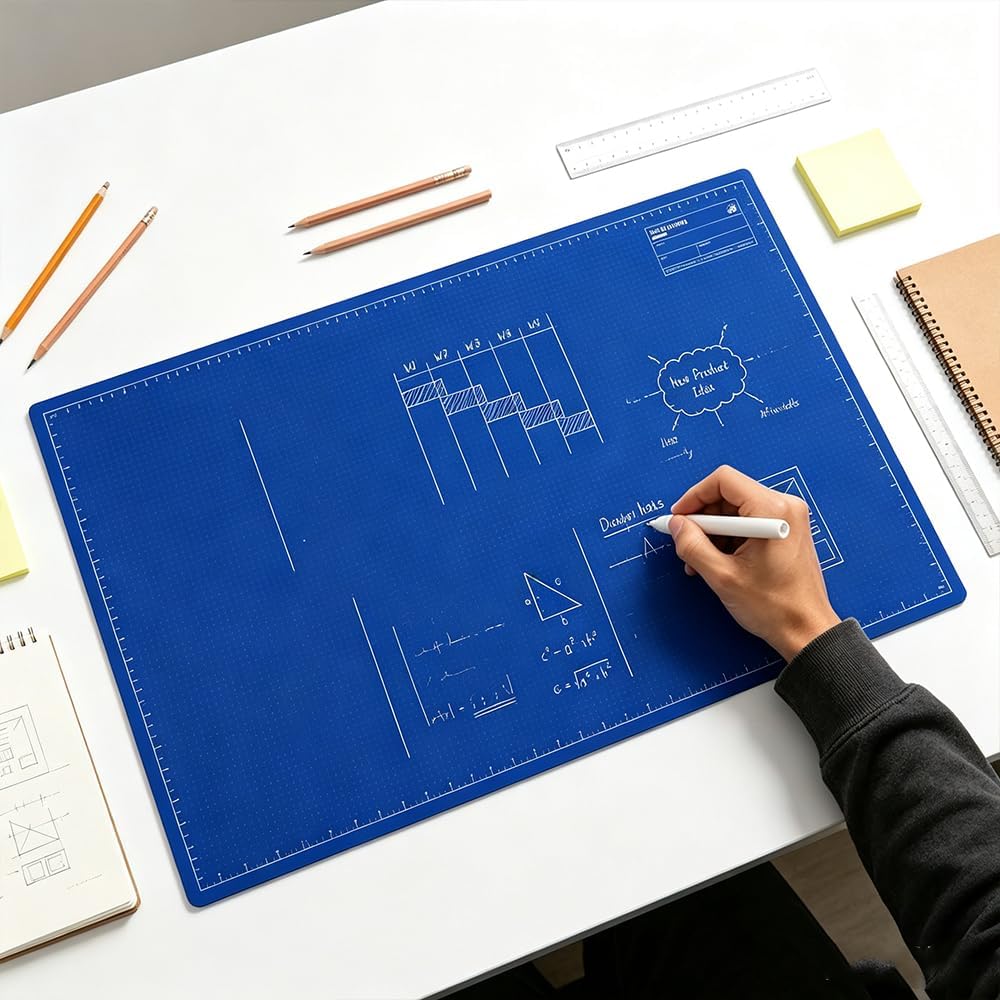 FlowWrite Schreibtischunterlage mit Stift