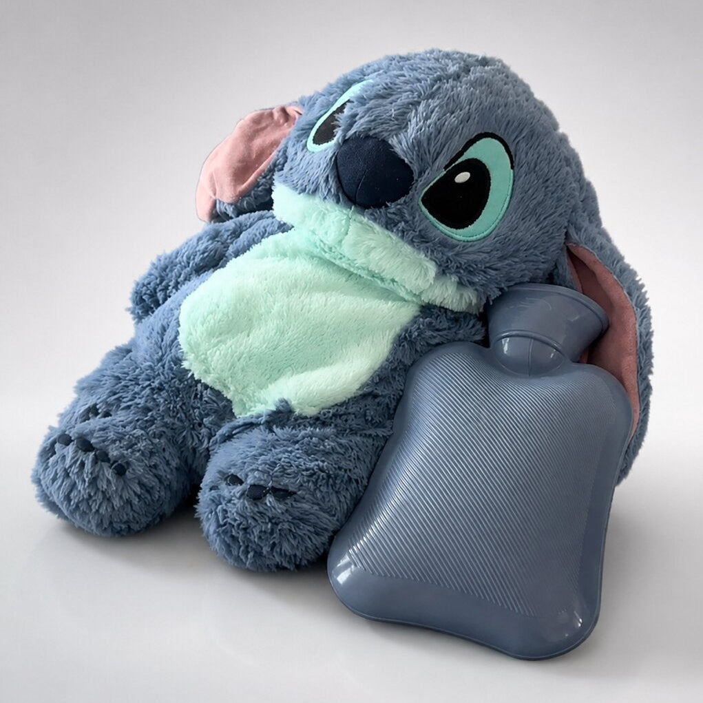 Plüsch-Wärmflasche mit Kuscheltierbezug – 500 ml