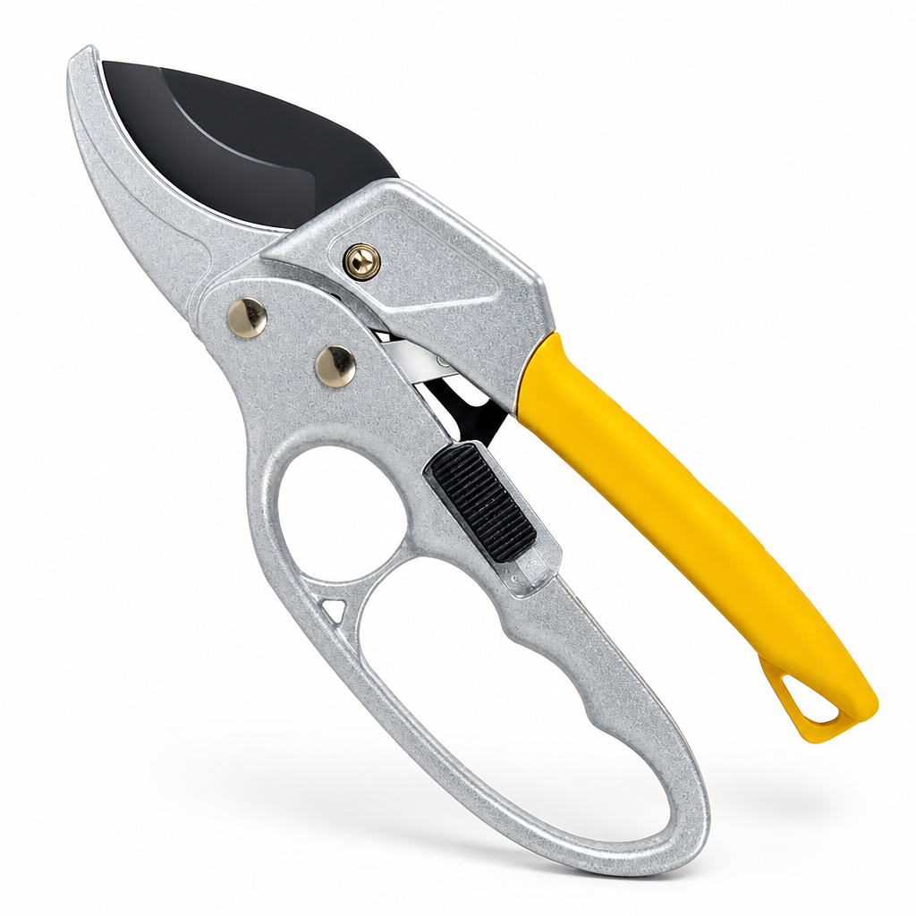 Ratschen-Gartenschere mit SK5-Stahlklinge | BranchMaster™