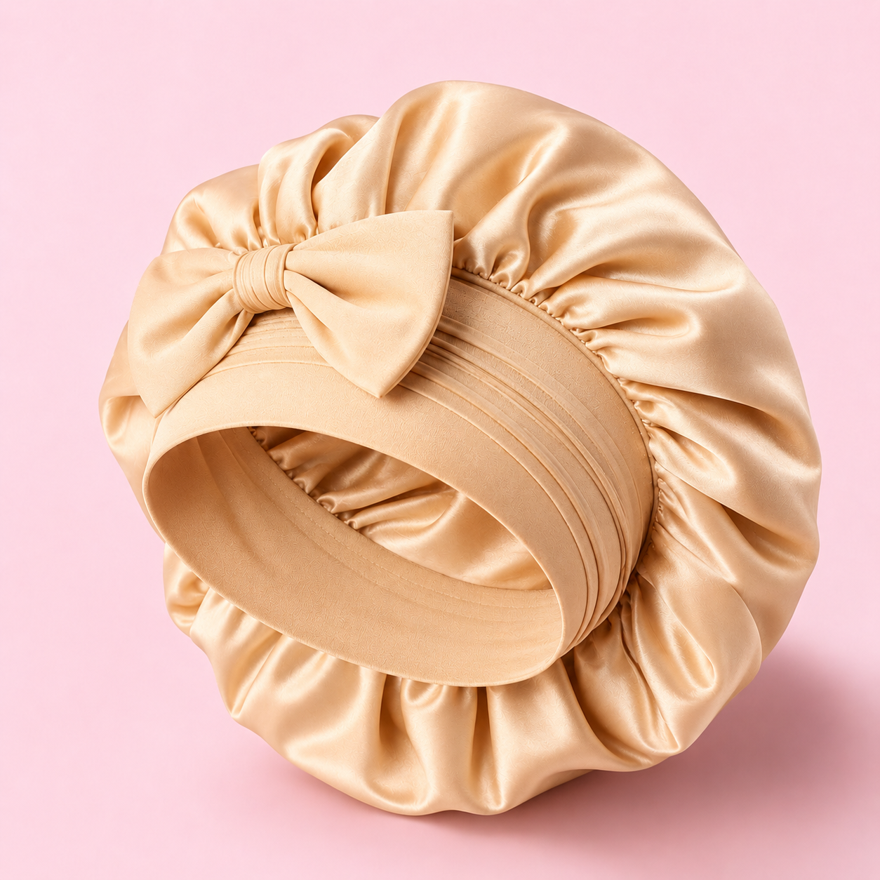Seiden-Nachthäubchen doppellagig für Frisuren-Schutz | All-Night