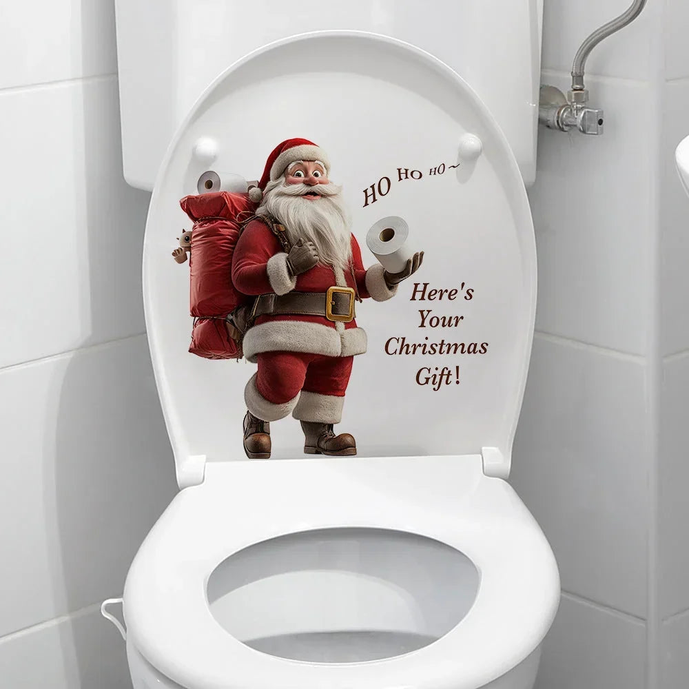 3D Weihnachtsmann Wandsticker aus PVC