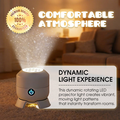 OceanGlow™ | Projektor Lampe – Rotierende Wellen, LED Nachtlicht & USB