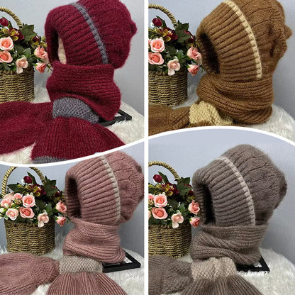 1+1 GRATIS | Mia™ - Damen-Wintermütze mit Schal und winddichtem Ohrenschutz