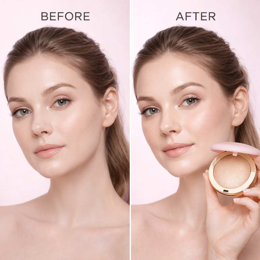 LuminaFlex™ | Glow Powder – Blush & Highlighter mit Spiegel