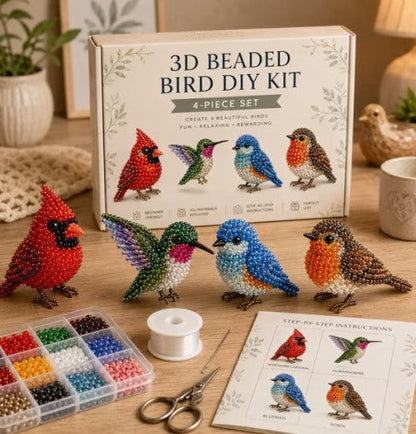 3D-Perlentiere Bastelset für Anfänger | BeadCraft Bliss