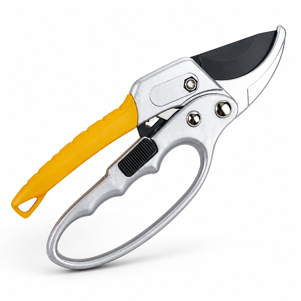 Ratschen-Gartenschere mit SK5-Stahlklinge | BranchMaster™