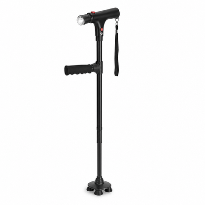 Leichter Aluminium-4-Punkt-Faltstock (LED & Alarm)