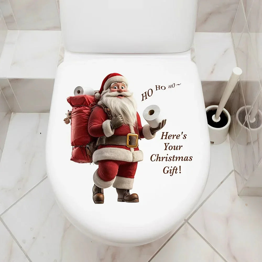 3D Weihnachtsmann Wandsticker aus PVC