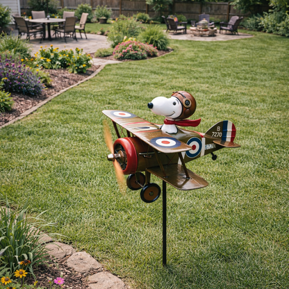 Windspiel Flugzeug für den Garten – Windrad