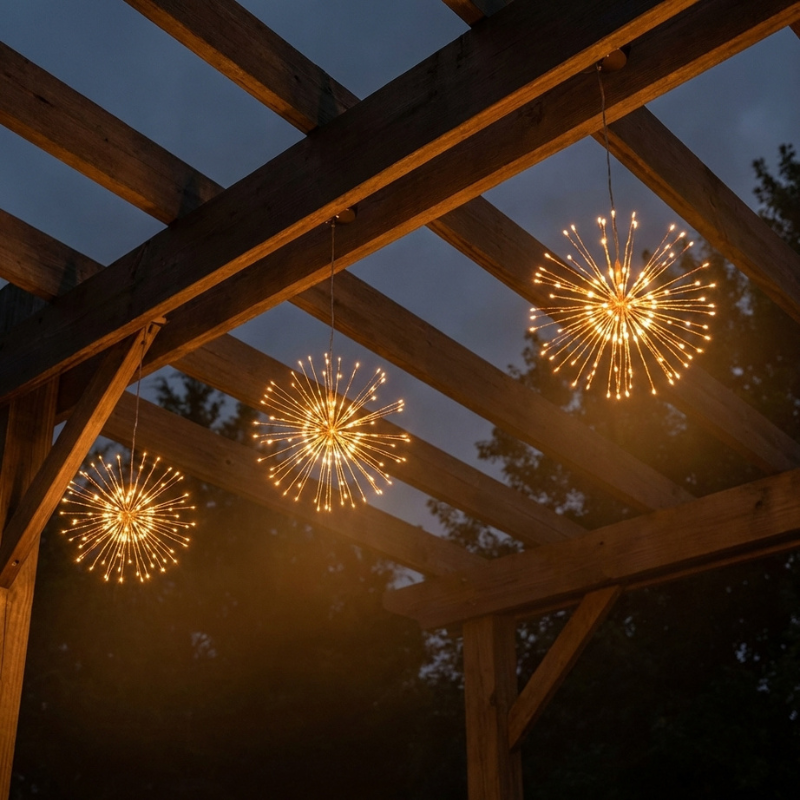 Luminflare™ | Erleuchten Sie Ihre Außenbereiche mit dem atemberaubenden Solar-Sternenexplosionsschein