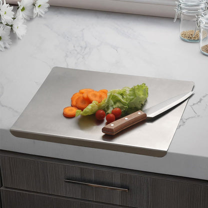 Rozela Edelstahl-Backbrett – Kühle Oberfläche für perfekten Teig