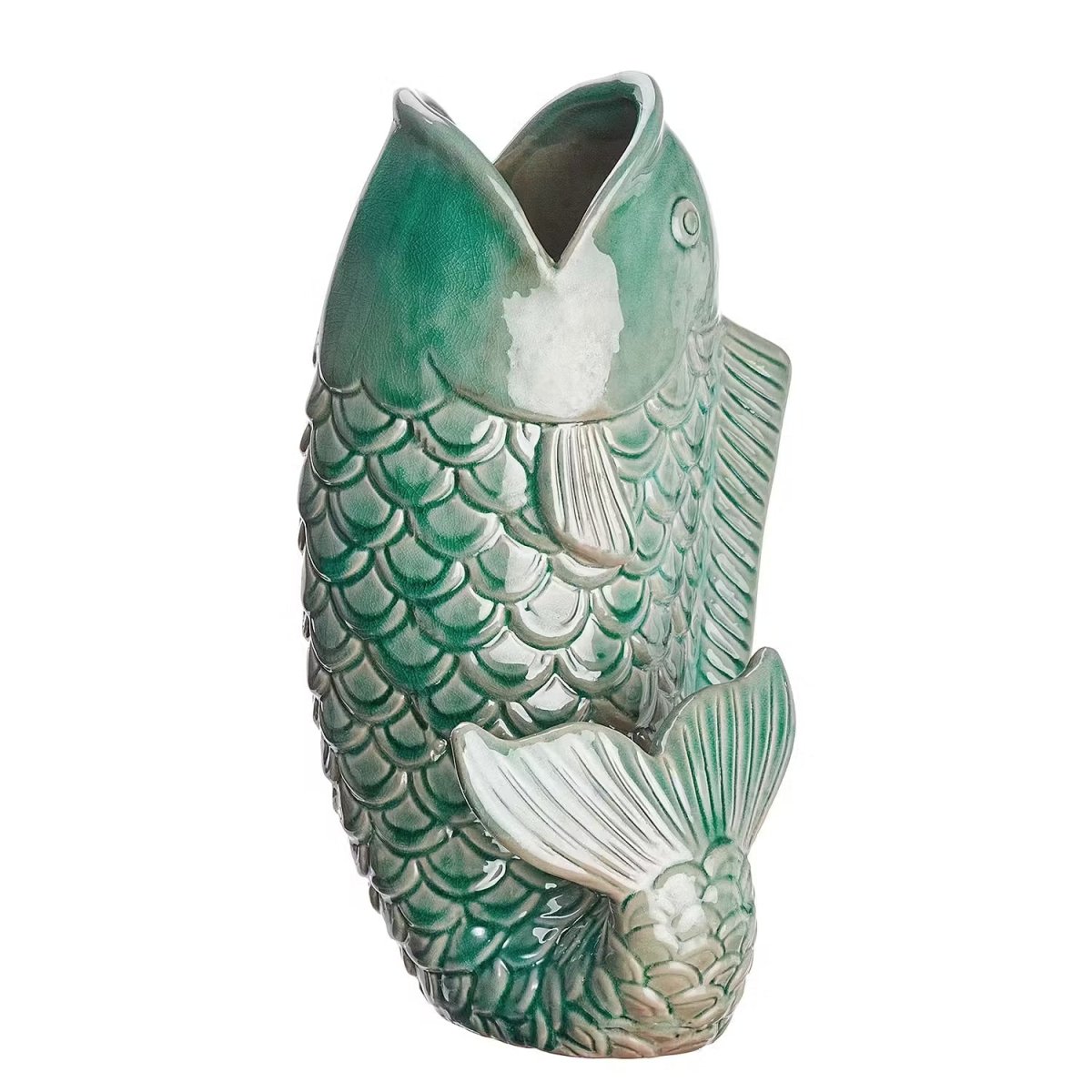Koi-Fisch-Vase – Details der Form