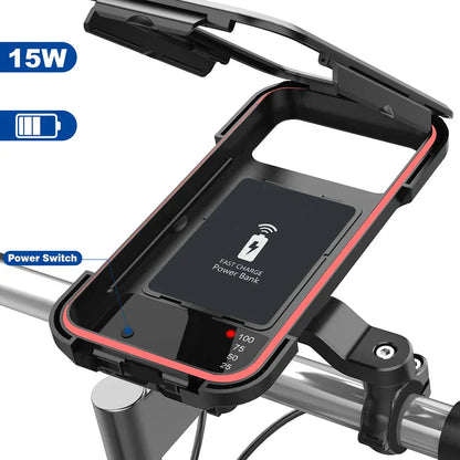 Rozela RideCharge Pro | Handyhalter & Powerbank in einem für Fahrradtouren