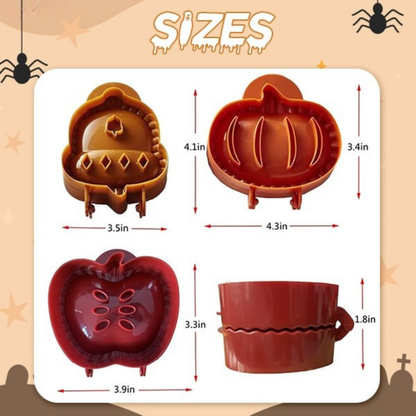 Halloween Mini-Pie-Former (Kürbis, Apfel, Eichel) | PieWhimsy