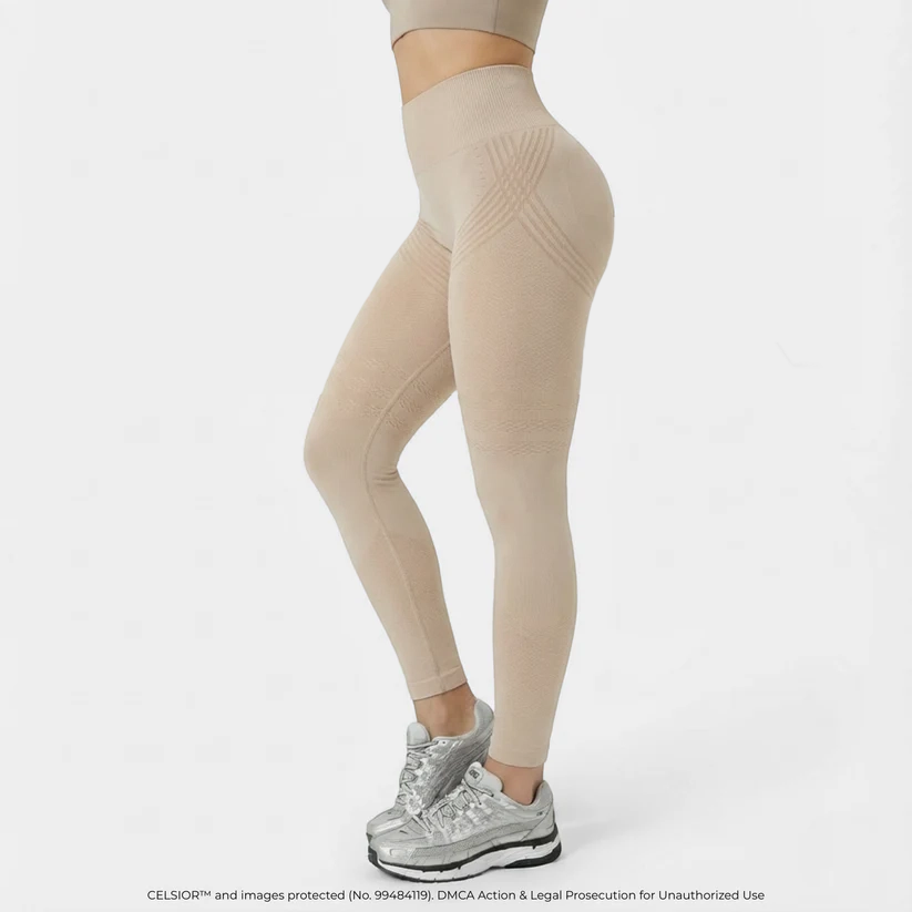 Hochgeschnittene, hüfthebende, elastische, schnelltrocknende Yoga-Leggings