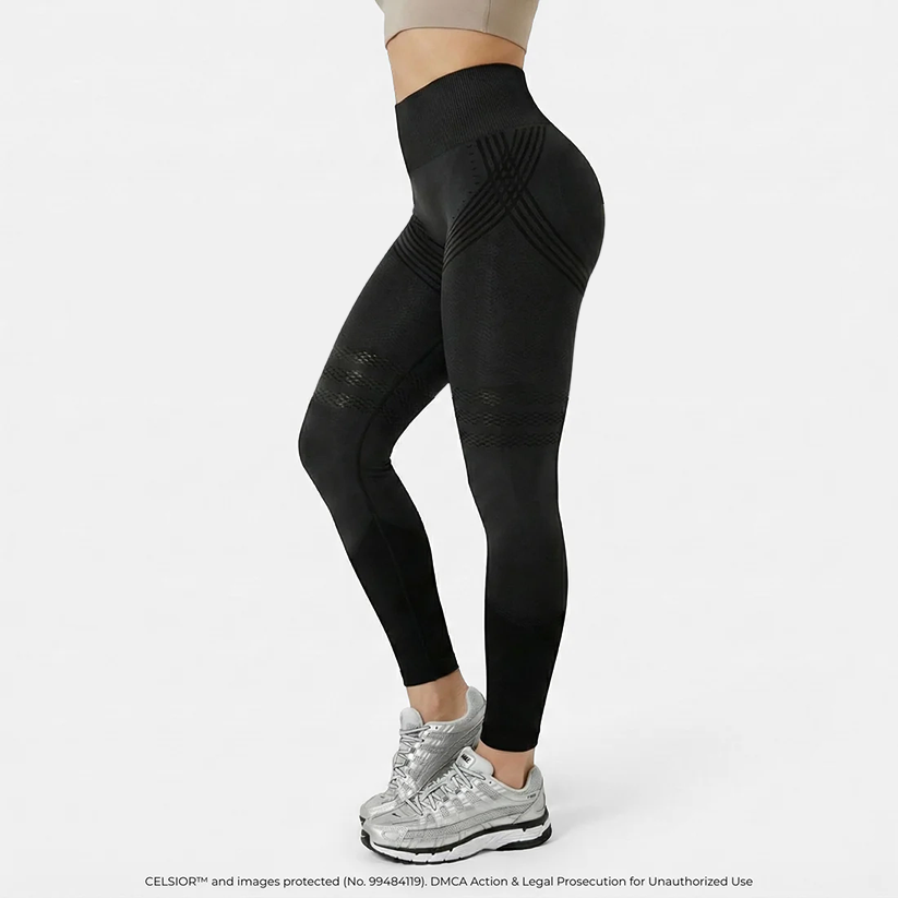 Hochgeschnittene, hüfthebende, elastische, schnelltrocknende Yoga-Leggings