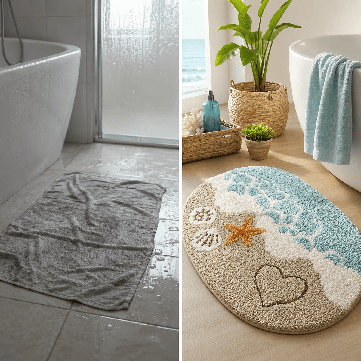 Badematte Mikrofaser rutschhemmend und schnell trocknend