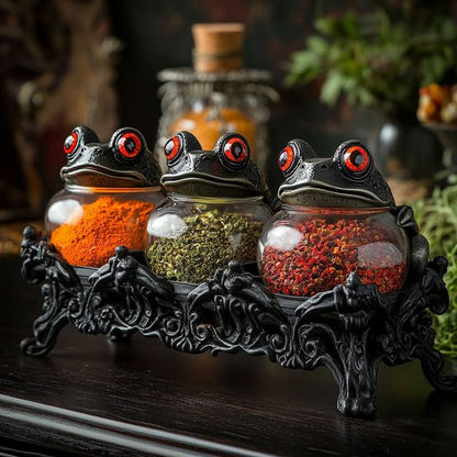 FrogMyst Gewürzgläser Frosch