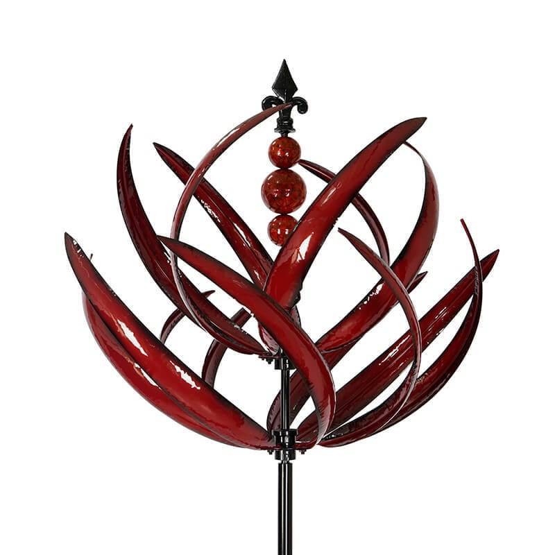 Lotus Windspinner – Bewegende Metall Gartendeko für Frühling & Sommer | Nur Heute 50% RABATT