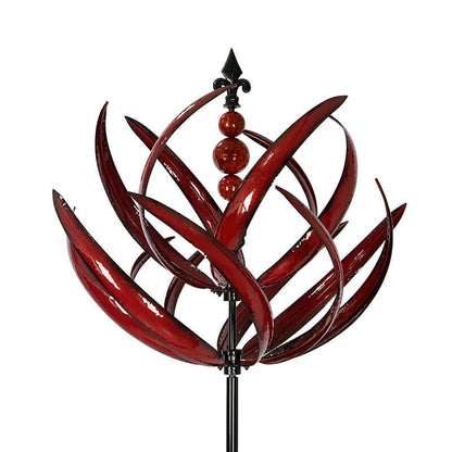 Lotus Windspinner – Bewegende Metall Gartendeko für Frühling & Sommer | Nur Heute 50% RABATT