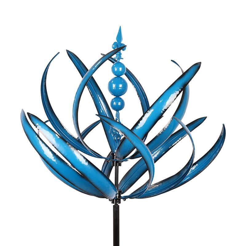 Lotus Windspinner – Bewegende Metall Gartendeko für Frühling & Sommer | Nur Heute 50% RABATT