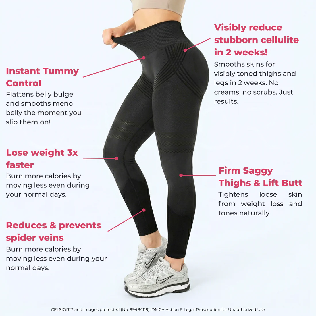 Hochgeschnittene, hüfthebende, elastische, schnelltrocknende Yoga-Leggings