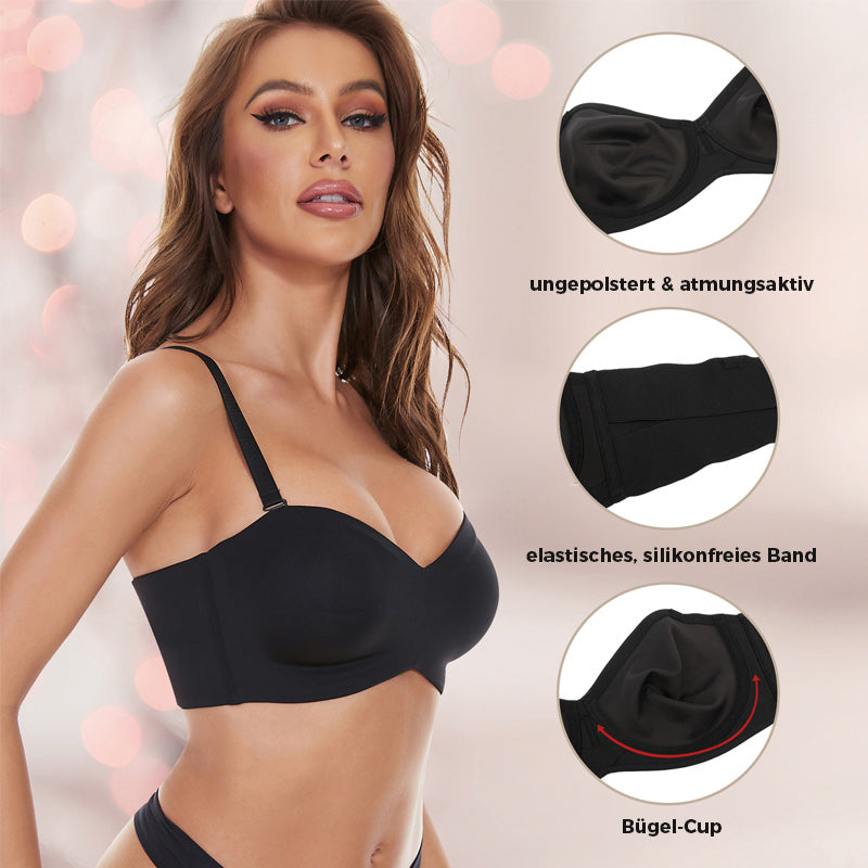 Jetzt 1 + 1 GRATIS sichern | SecureCurve™ Strapless-BH mit perfektem Halt