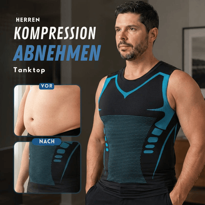 1+1 in kaching - Kompressions-Tanktop für Männer schlankmachend | CoreSlim