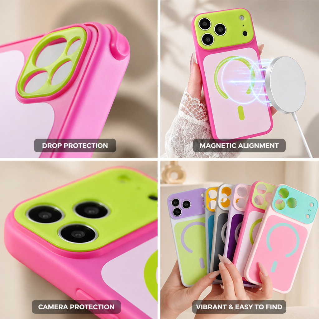 Magnetische Handyhülle mit Fallschutz für iPhone