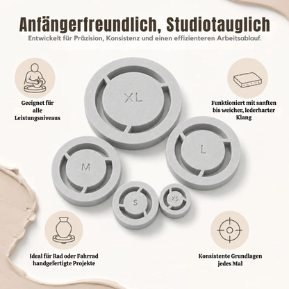 1+1 in Kaching - 1Präzisions-Zentrierwerkzeug 5er-Set für Keramik | CenterCraft