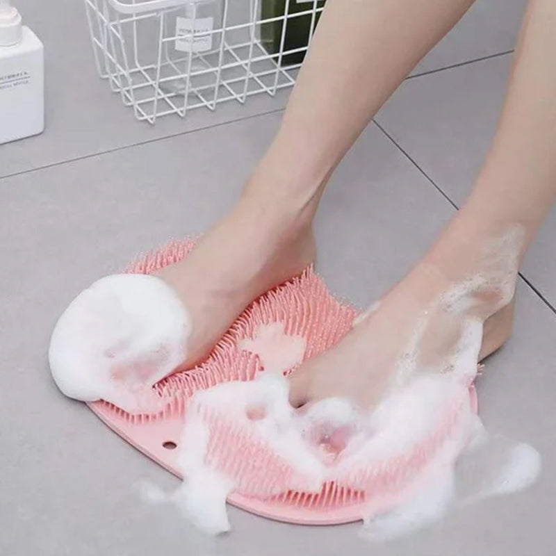 FootRelax™ | Silikon Fußreiniger – Dusch Massagepad mit Saugnäpfen & 500+ Borsten