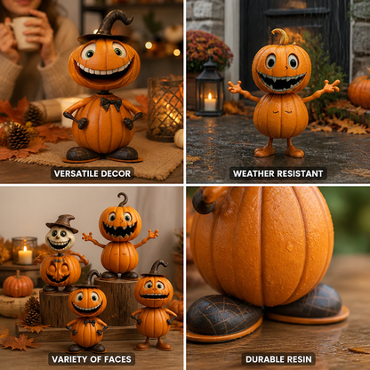 Kürbis Figur aus Harz für Herbst und Halloween Dekoration