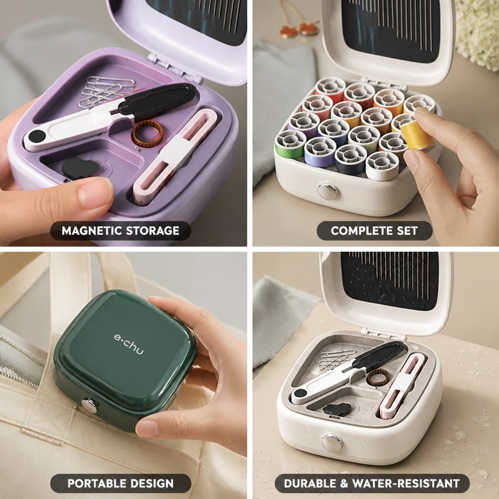Magnetische Nadelaufbewahrung Nähset