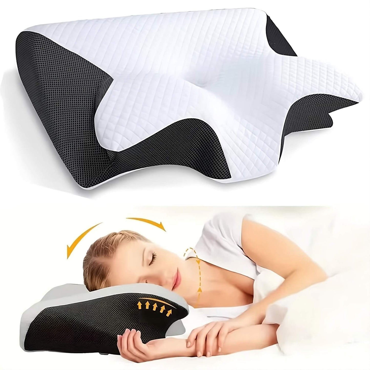 DreamAlign™ | Ergonomisches Orthopädisches Nackenkissen – Für perfekten Schlaf & schmerzfreie Nächte