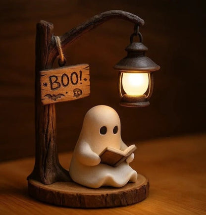 Halloween Hexenlaterne mit warmweißem LED Licht