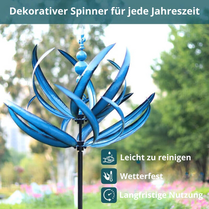 Lotus Windspinner – Bewegende Metall Gartendeko für Frühling & Sommer | Nur Heute 50% RABATT