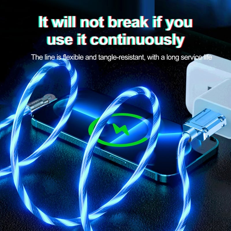 LedCharge™ – 540° drehbarer Stecker & USB-Kabel für ultraschnelles Laden | 50 % Rabatt