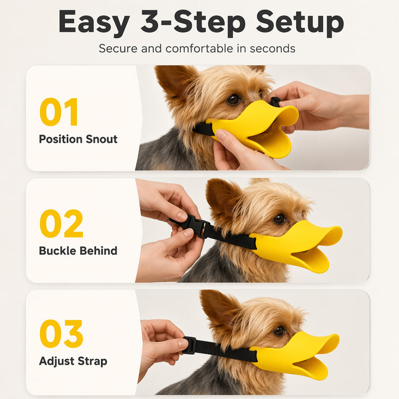 Silikon-Maulkorb für Hunde mit Entenschnabel-Design | DuckGuard