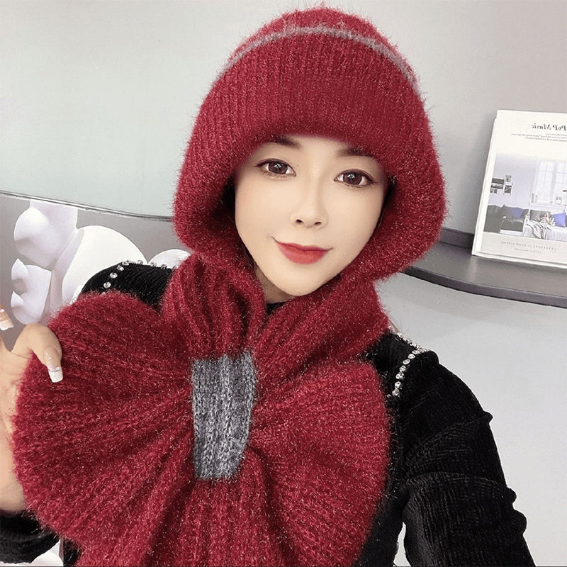 1+1 GRATIS | Mia™ - Damen-Wintermütze mit Schal und winddichtem Ohrenschutz