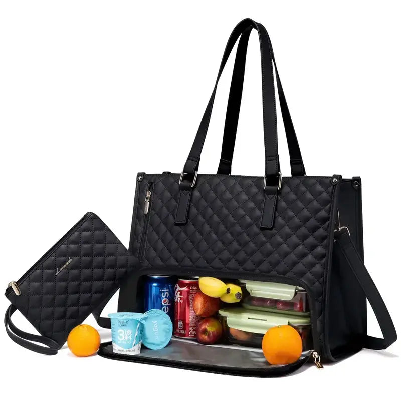 DualCarry™ | 2-in-1 Laptoptasche mit Isolierfach – stilvoll, organisiert & praktisch