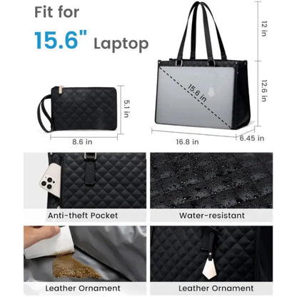 DualCarry™ | 2-in-1 Laptoptasche mit Isolierfach – stilvoll, organisiert & praktisch